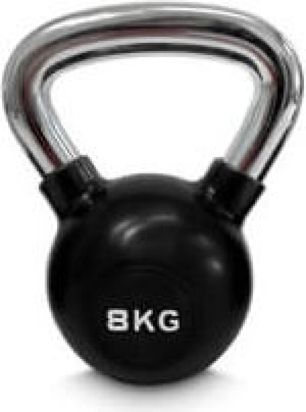 Kettlebell gummi/krom, 8 kg, JTC Power