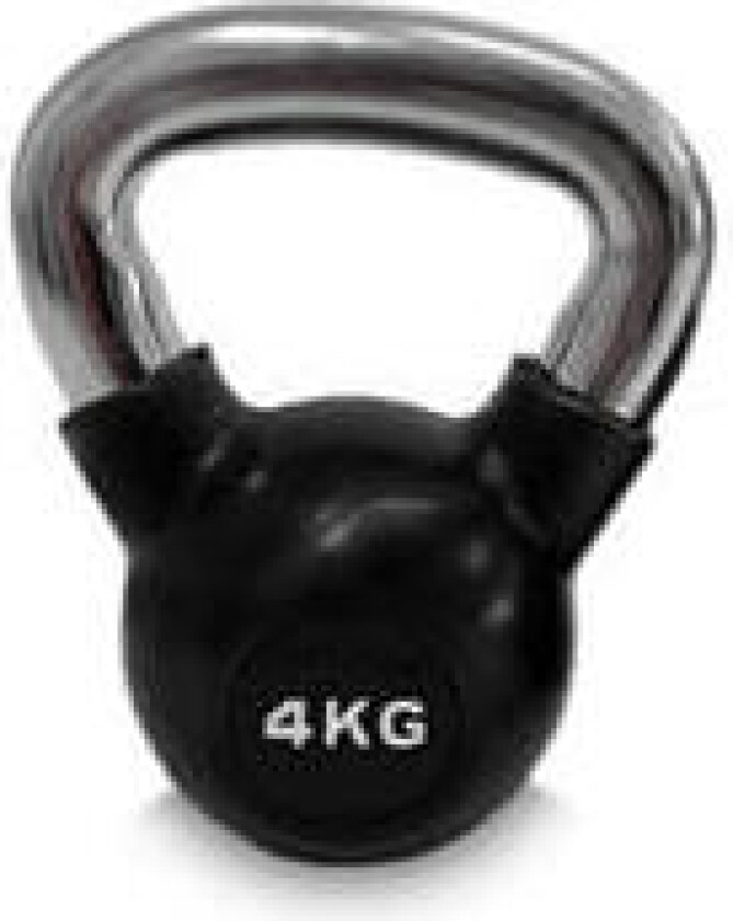 Kettlebell gummi/krom, 4 kg, JTC Power