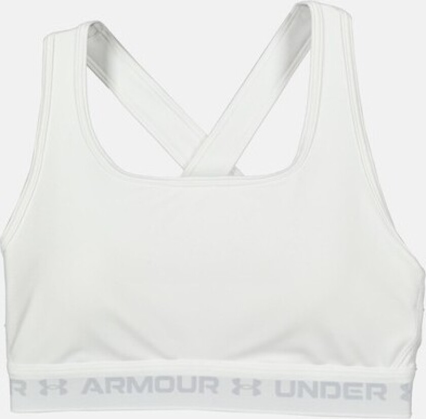 Ua Crossback Mid Bra, White, Xs, Sport-Bh