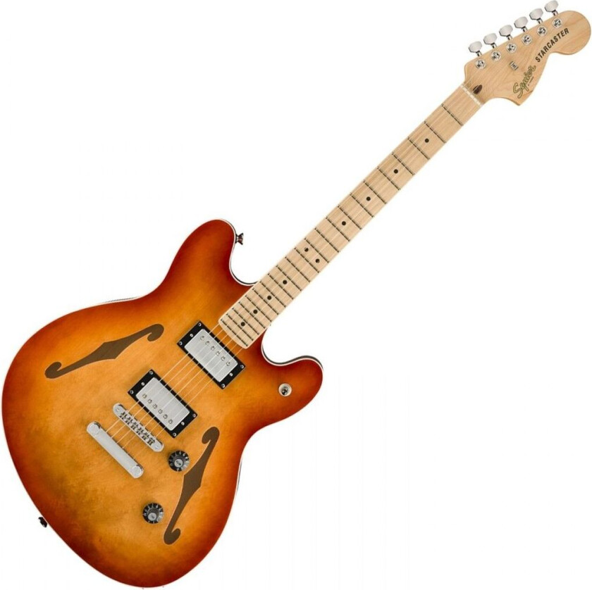 Squier Affinity Series Starcaster Deluxe Maple Fingerboard Sienna Sunburst