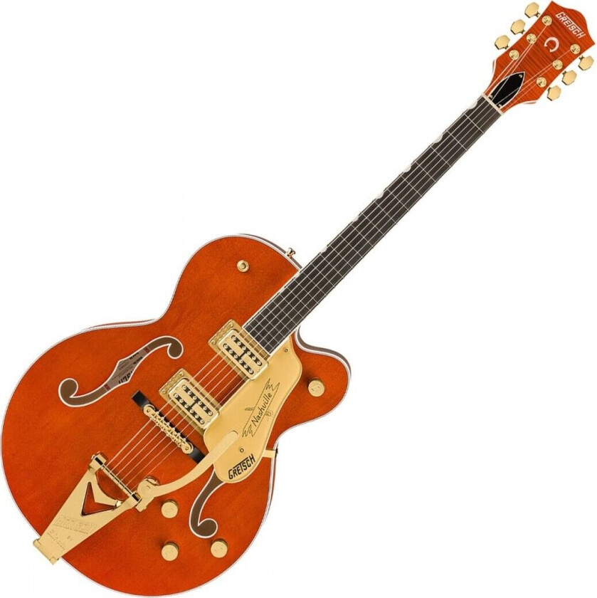 Nashville Hollow Body with String-Thru Bigsby Ebony Fingerboard Orange Stain