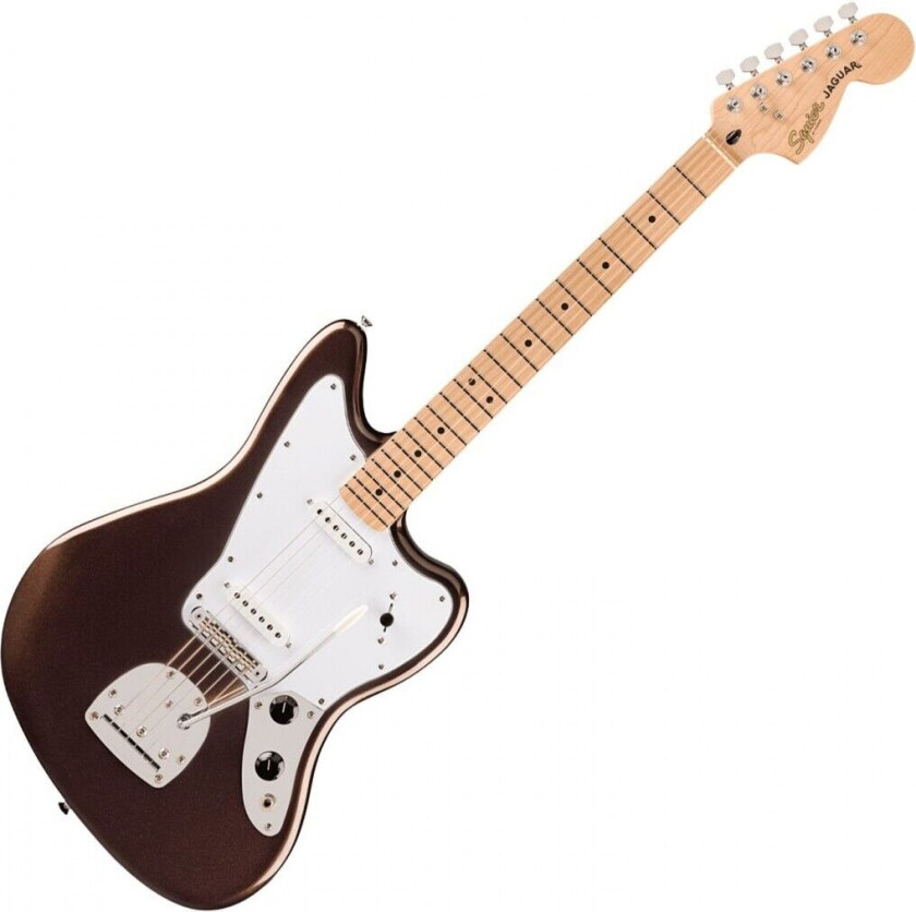 Squier Affinity Series Jaguar Maple Fingerboard White Pickguard Mystic Metallic Brown