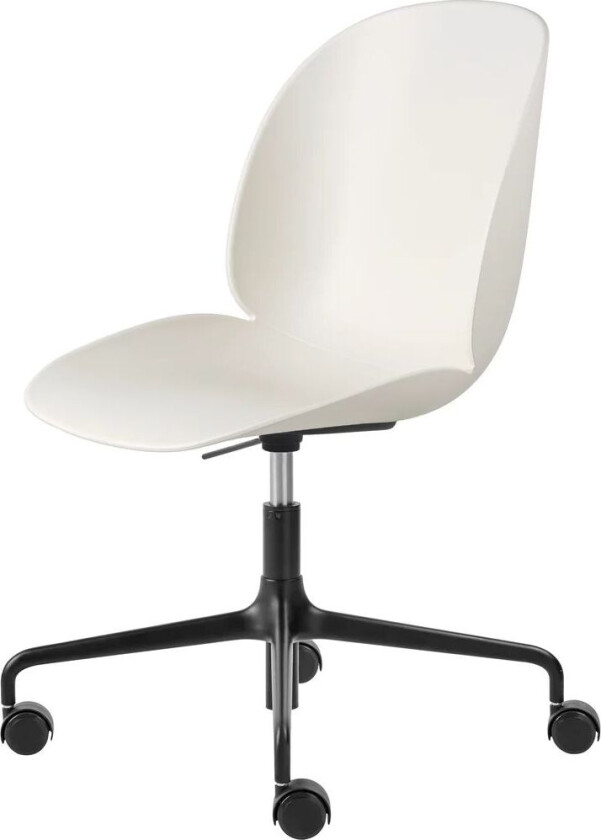 GUBI Beetle Meeting Chair kontorstol Alabaster white-black