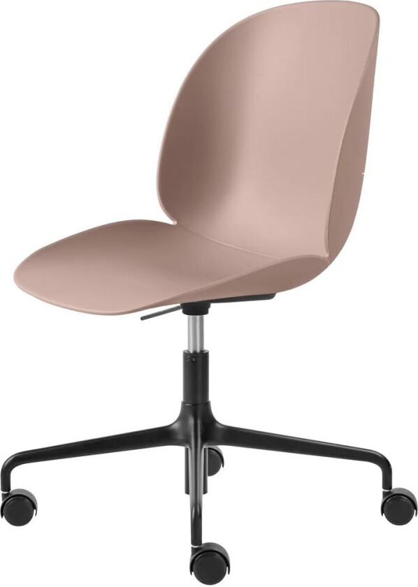 GUBI Beetle Meeting Chair kontorstol Sweet pink-black