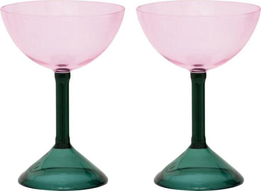 Urban Nature Culture gavesett coupeglass 2-pk Pink