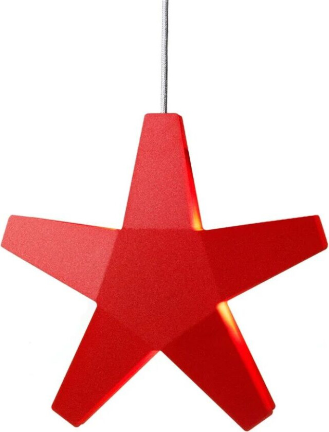 Advent Stjerne Adventsstjerne rød, 40 cm, lysegrå tekstilledning