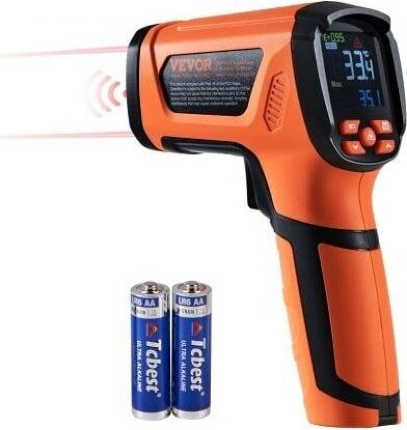Infrarødt termometer -40~2732°F Dobbel lasertemperaturpistol uten kontakt