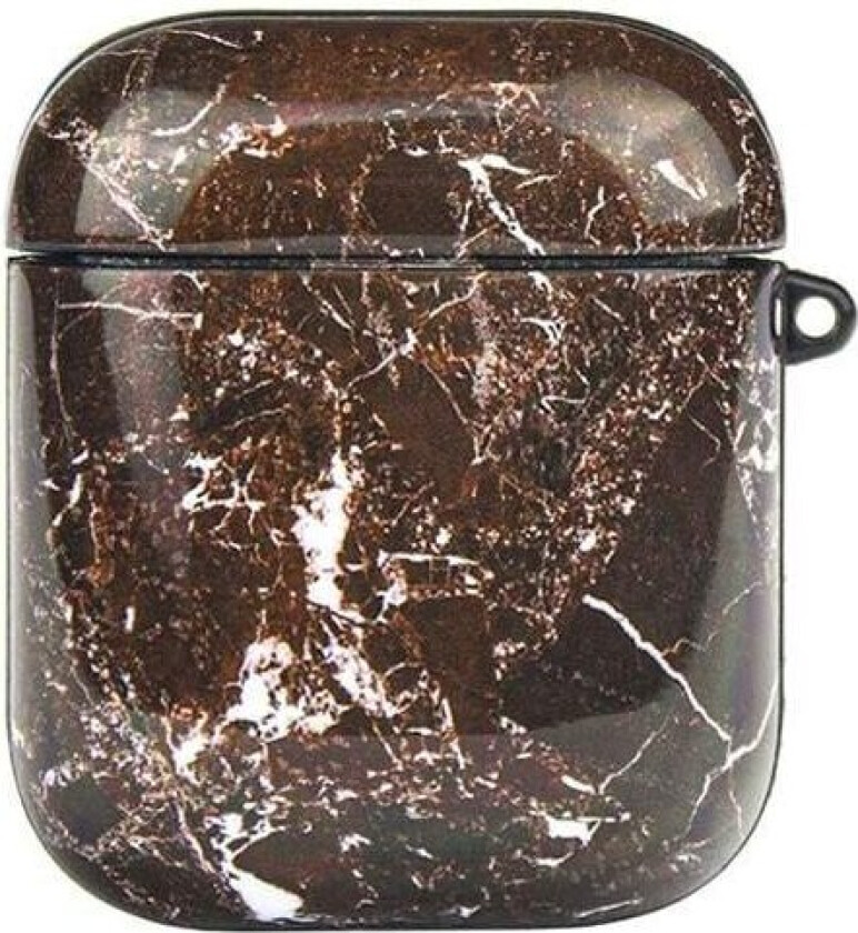 Beskyttelsesdeksel til Airpods - Brun Marmor