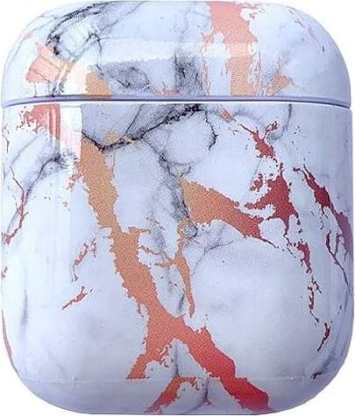 Beskyttelsesdeksel til AirPods - Hvit Marmor