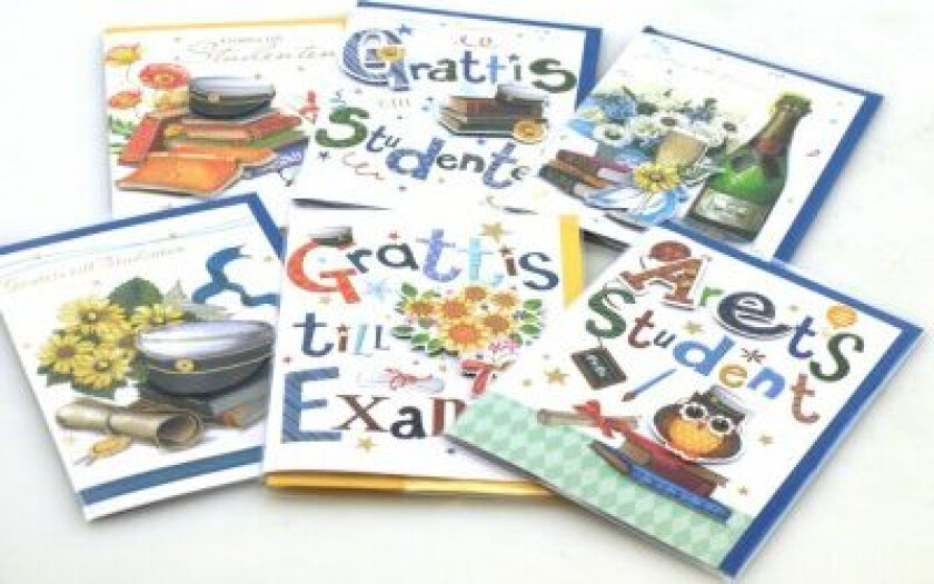 Bilde av Gratulasjonskort til studenter, 12x17 cm