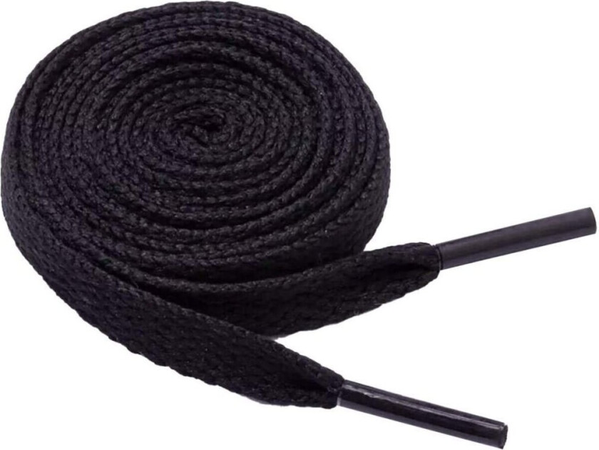 Flat skolisser, 120 cm - Sort