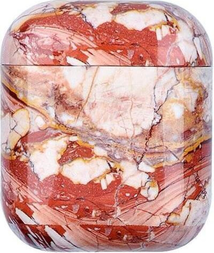 Beskyttelsesdeksel til AirPods - Rød Marmor