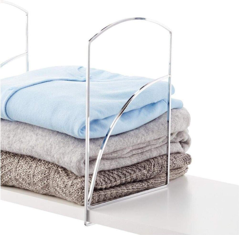 2x skillevegger for hylle - metall