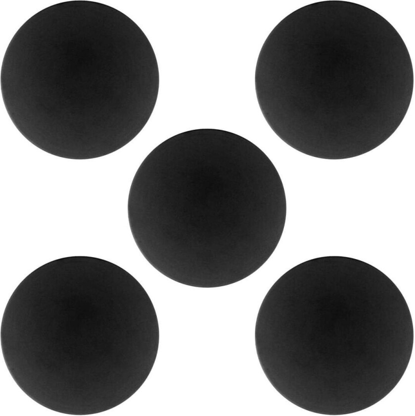 5x Dørstopper for dørhåndtak - Svart