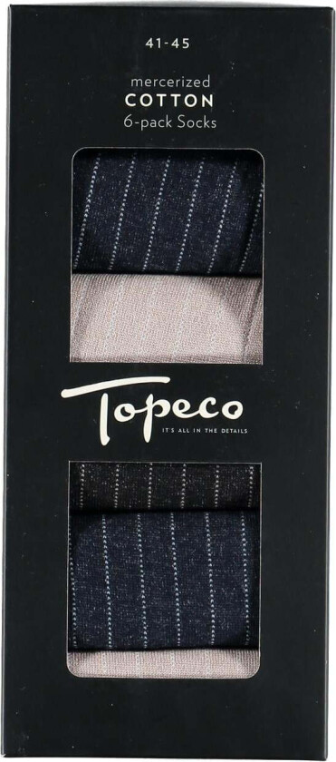 Mercerized Cotton Socks 6-pack