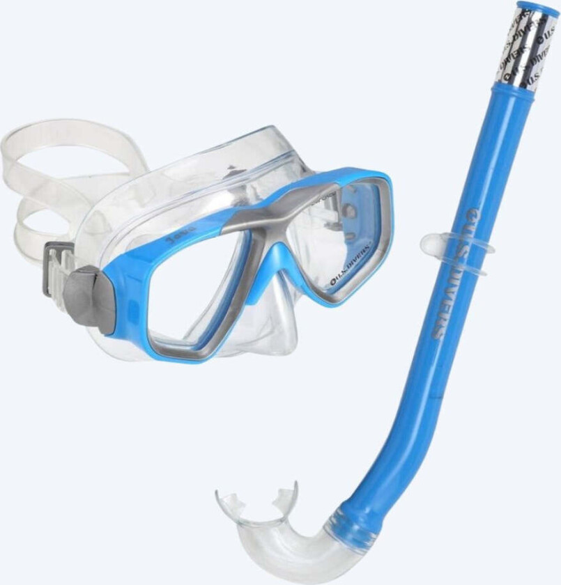snorkelsett til barn (8-18) - Java - Blå/klar