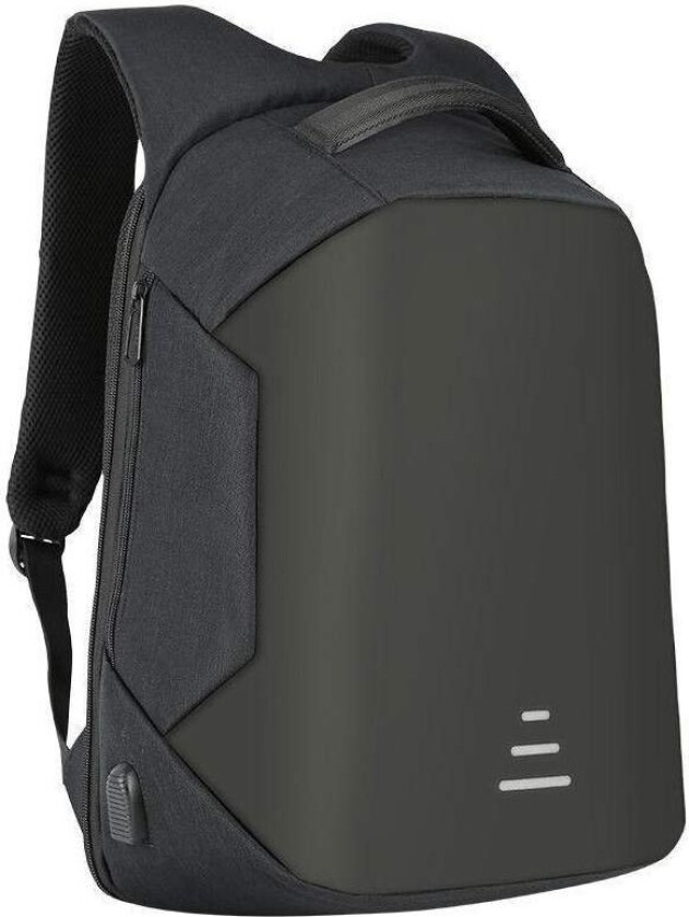 Vanntett Ryggsekk for 16 tommers Laptop - Svart