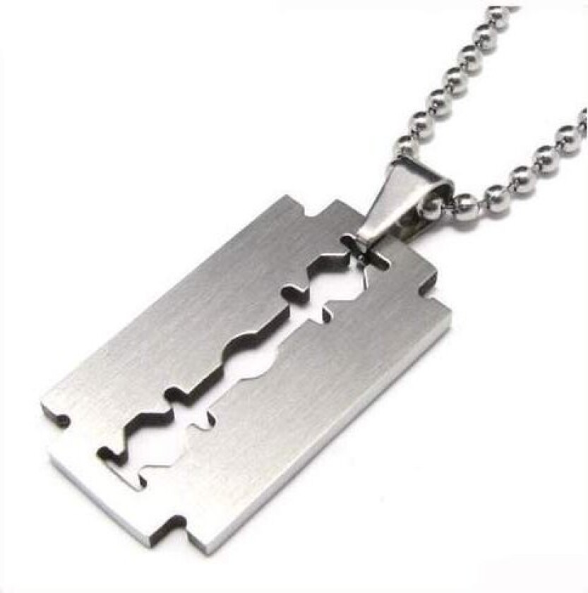 Bilde av Halskjede - barberblad | Razor - Silver Edition | Unisex