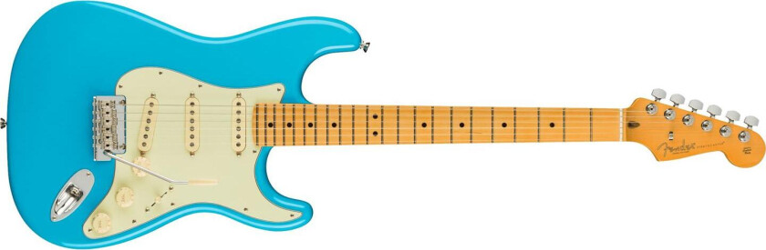Am Pro II Stratocaster Miami Blue, Maple Fingerboard