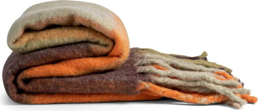 Check pledd Mixed orange