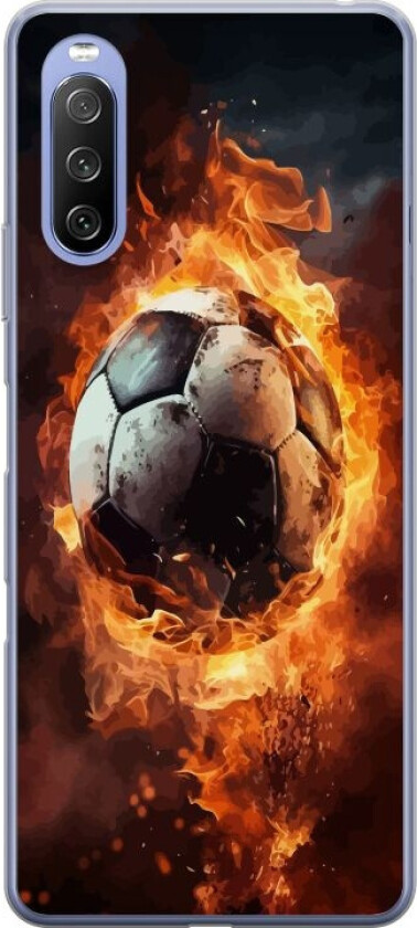 Mobildeksel til Sony Xperia 10 III Lite med Fotball motiv