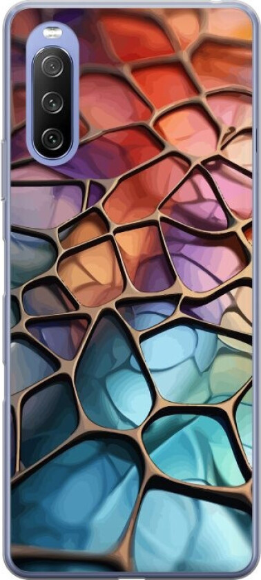 Mobildeksel til Sony Xperia 10 III Lite med Metalliskt mønster motiv