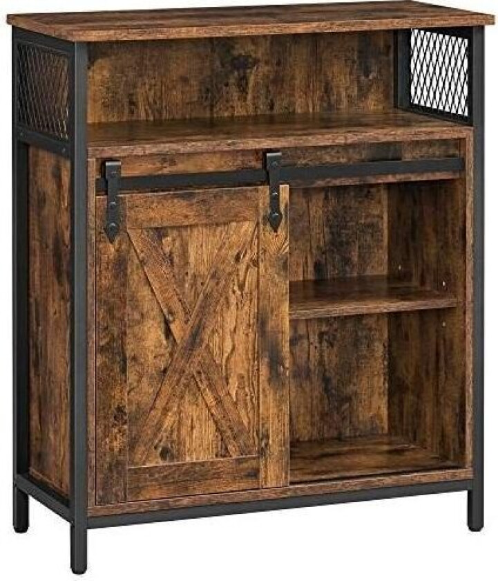 Oppbevaringsskap, skap med skyvedør i låven, åpent rom, justerbar hylle, industri, for gang, stue, kjøkken, arbeidsrom, rustikk