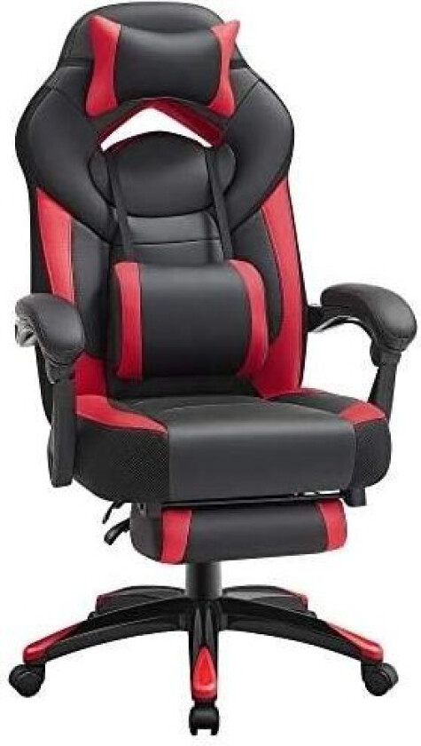 Executive Office Chair, Ergonomic, Black, Red OBG77BR