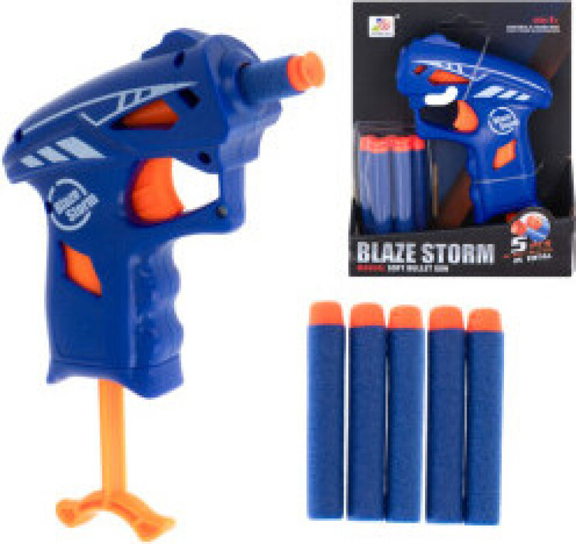 Blaze Storm automatisk skumpilepistol + 5 piler