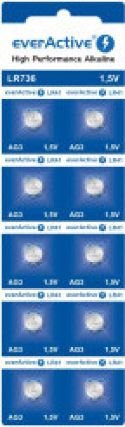 Bateria everActive Alkaline G3 LR736 blister 10szt.
