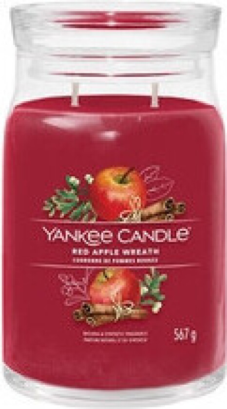 - Red Apple Wreath Signature Candle