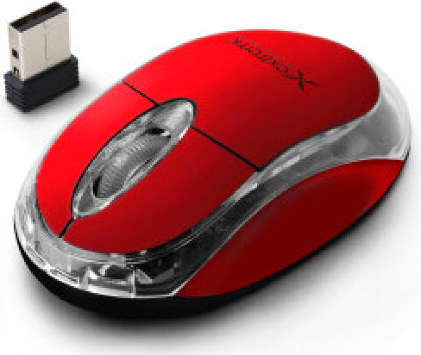Ekstrem trådløs 2,4Ghz optisk mus 3D Usb Harrier Rød