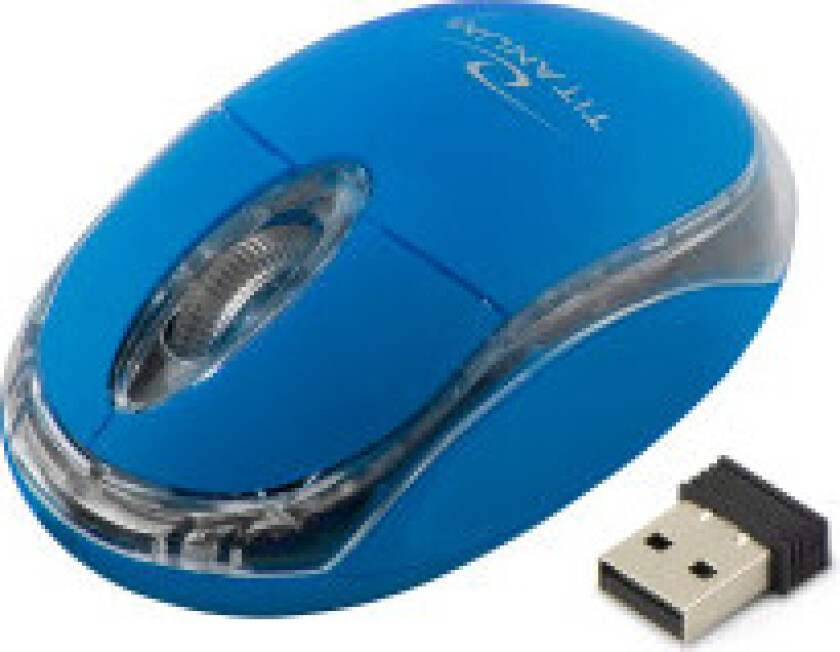 trådløs 2,4Ghz optisk mus 3D Usb Condor Blå
