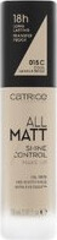 Kremet foundation Catrice All Matt 027N-neutral amber beige 30 ml