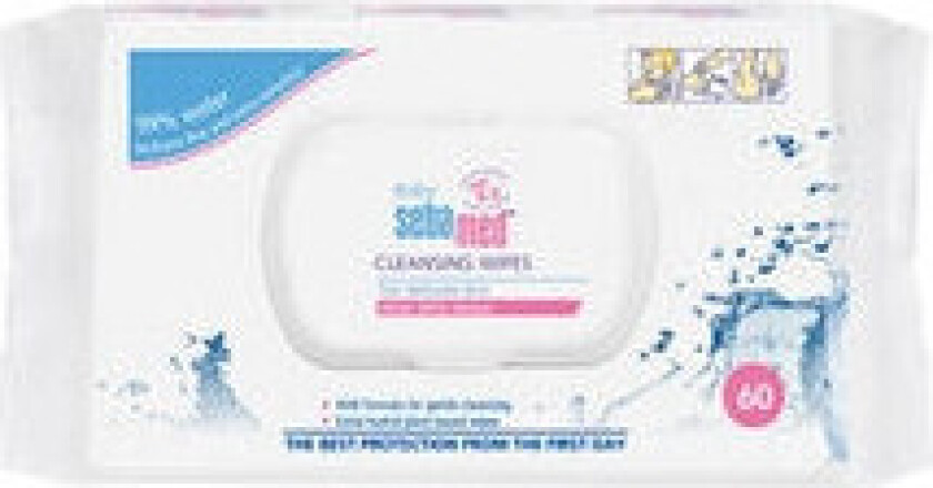Sebamed - Baby Cleansing Wipes With 99% Water - Vlhčené ubrousky bez parfemace pro děti 60 ks 60.0ks
