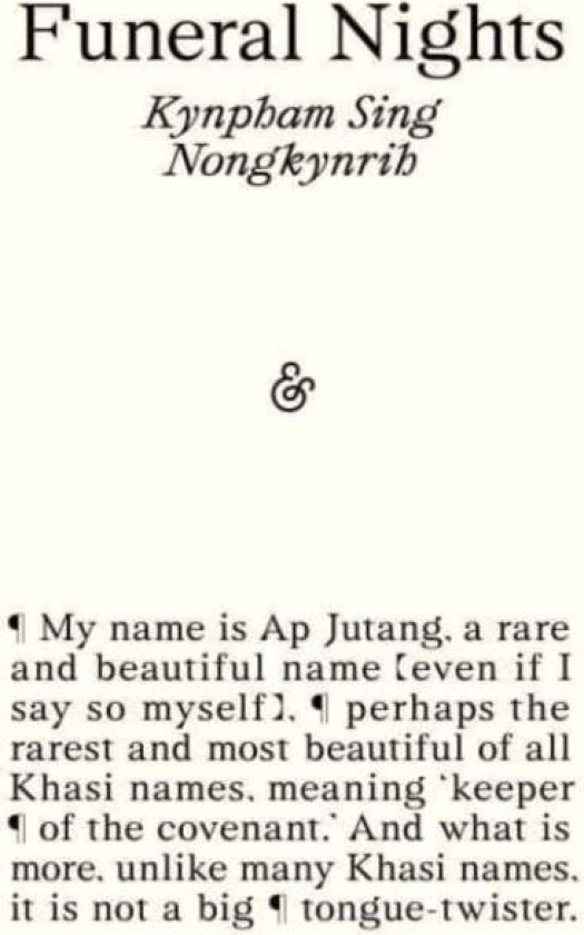 Funeral Nights av Kynpham Sing Nongkynrih