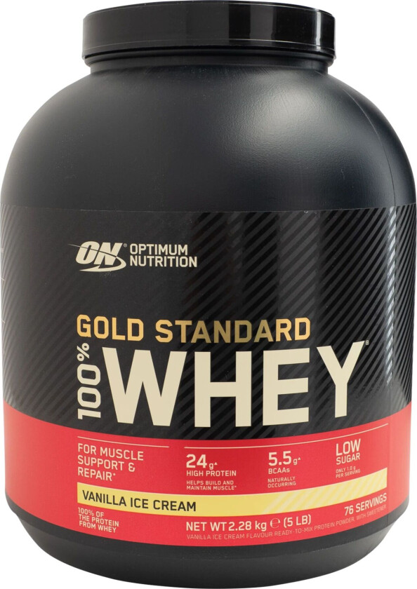 100 % Whey Gold Standard 2270 g, proteinpulver Vanilla Ice Cream