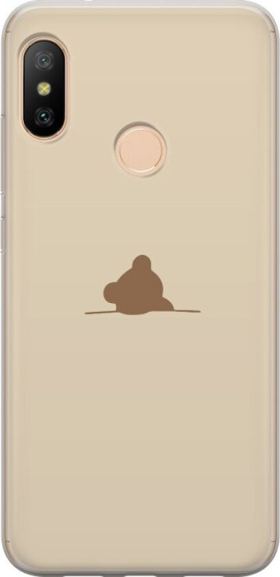 Mobildeksel til Xiaomi Redmi 6 Pro med Nalle motiv