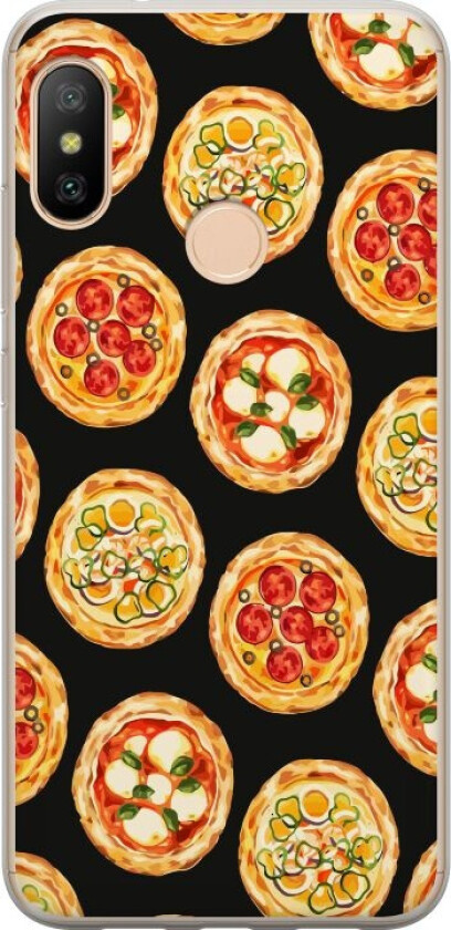 Mobildeksel til Xiaomi Redmi 6 Pro med Pizza motiv