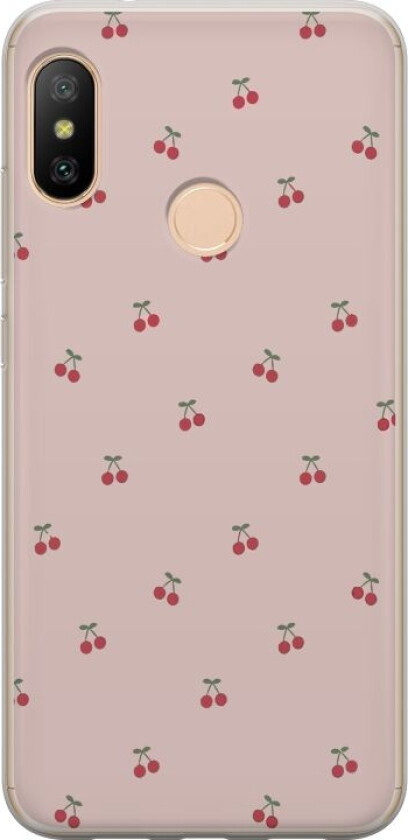 Mobildeksel til Xiaomi Redmi 6 Pro med Kirsebær motiv