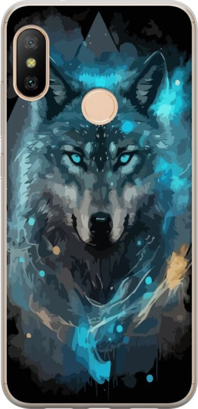 Mobildeksel til Xiaomi Redmi 6 Pro med Ulve motiv
