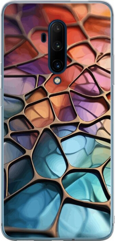Mobildeksel til OnePlus 7T Pro med Metalliskt mønster motiv