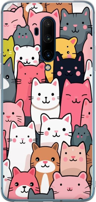 Mobildeksel til OnePlus 7T Pro med Kattmønster motiv