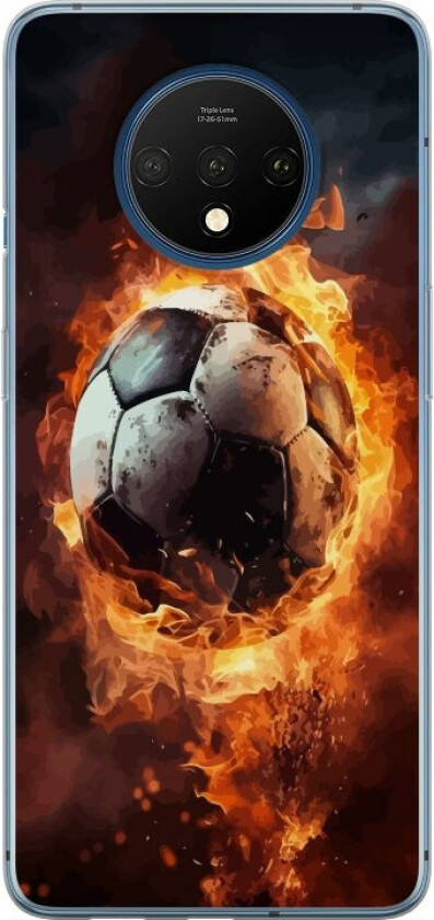 Mobildeksel til OnePlus 7T med Fotball motiv