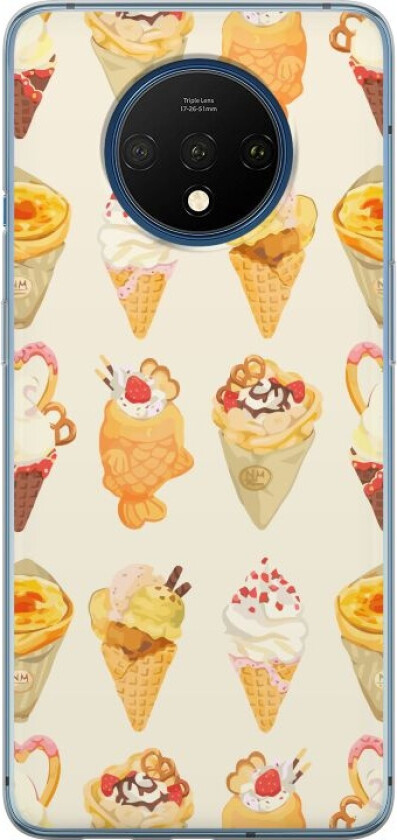 Mobildeksel til OnePlus 7T med Glassig motiv