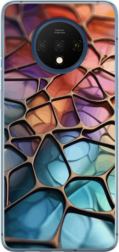 Mobildeksel til OnePlus 7T med Metalliskt mønster motiv