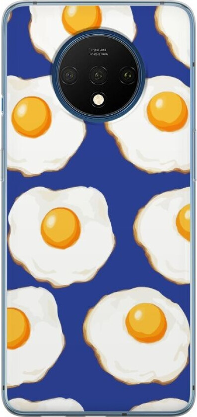 Mobildeksel til OnePlus 7T med Stekte egg motiv
