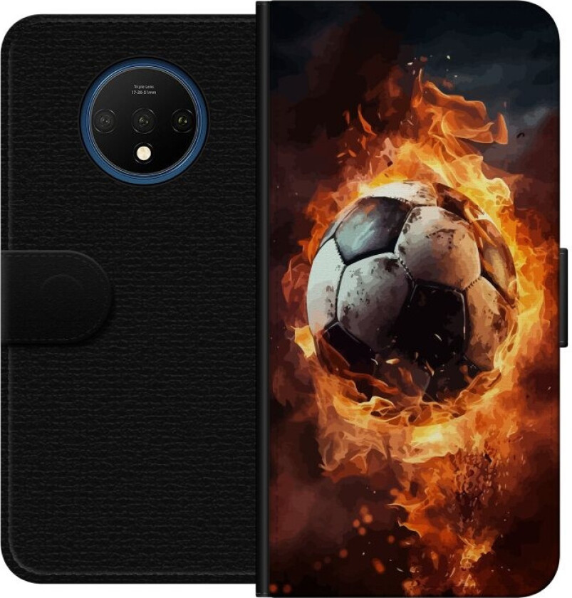 Lommeboketui til OnePlus 7T med Fotball motiv
