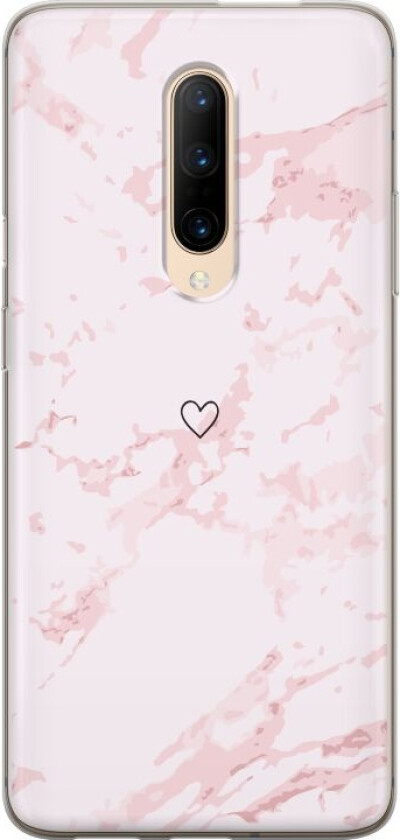 Mobildeksel til OnePlus 7 Pro med Rosa Hjerte motiv