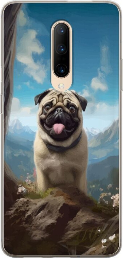 Mobildeksel til OnePlus 7 Pro med Glad Hund motiv